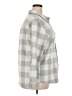 Member's Mark Checkered-gingham Gray Long Sleeve Blouse Size XXL - photo 4