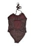 Athleta Animal Print Brown One Piece Swimsuit Size XS - photo 2