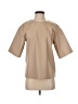 LE BOP 100% Polyurethane Tan Short Sleeve Blouse Size XXS - photo 1