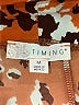 Timing Animal Print Orange Cocktail Dress Size M - photo 4