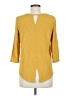 Max Studio Yellow 3/4 Sleeve Top Size M - photo 2