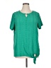 Allison Daley Green Short Sleeve Blouse Size 1X - photo 1