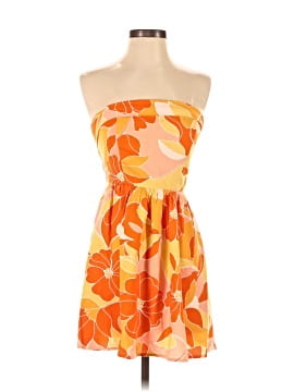 sky to moon orange dress Sky to the moon orange strapless mini dress so cute