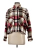 For The Republic 100% Polyester Plaid Red Jacket Size M - photo 1