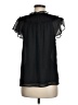 Ann Taylor LOFT 100% Polyester Black Short Sleeve Blouse Size M - photo 2