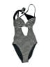 Solid & Striped Stripes Black One Piece Swimsuit Size L - photo 1