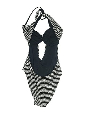 Solid & Striped One Piece Swimsuit (view 2)
