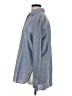 Max Studio 100% Cotton Blue Long Sleeve Button-Down Shirt Size S - photo 5