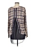 Lucky Brand 100% Cotton Plaid Brown Pullover Sweater Size M - photo 2