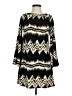 Lilypad Chevron-herringbone Black Casual Dress Size S - photo 1