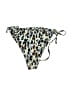 Shein Animal Print Ivory Swimsuit Bottoms Size M - photo 1