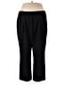 Lands' End Solid Black Dress Pants Size 18W - photo 1