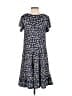 Max Studio Floral Blue Casual Dress Size S - photo 2