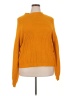 Almost Famous 100% Acrylic Solid Yellow Turtleneck Sweater Size 2X - photo 1