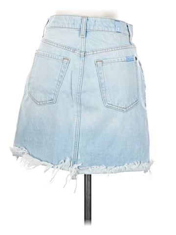 7 For All Mankind Denim Skirt (view 2)