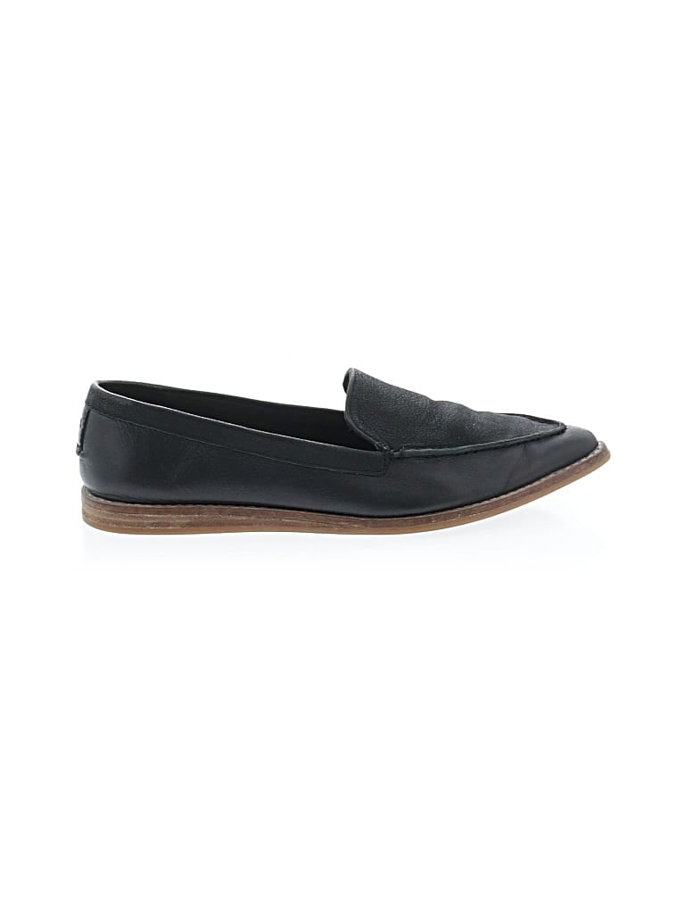 Pre-owned Sperry Top-sider® Flats Black Solid Pattern Shoes