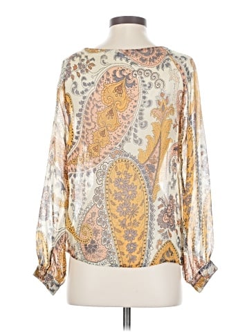 Tucker Long Sleeve Silk Top (view 2)