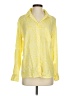 Gap Animal Print Yellow Long Sleeve Blouse Size S - photo 1