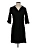 Snappy Turtle Solid Black Casual Dress Size XS - photo 1