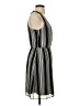 H&M 100% Polyester Stripes Gray Casual Dress Size 4 - photo 4
