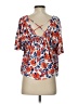 VOOM by Joy Han Orange 3/4 Sleeve Blouse Size XS - photo 2