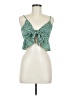 Shein 100% Polyester Green Sleeveless Blouse Size M - photo 1
