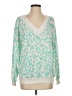 ee:some Animal Print Teal Pullover Sweater Size S - photo 1