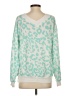 ee:some Animal Print Teal Pullover Sweater Size S - photo 2