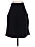 H&M 100% Polyester Solid Black Formal Skirt Size 2 - photo 2