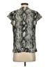 Rachel Zoe 100% Polyester Gray Short Sleeve Blouse Size 2 - photo 2
