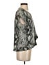 Rachel Zoe 100% Polyester Gray Short Sleeve Blouse Size 2 - photo 4