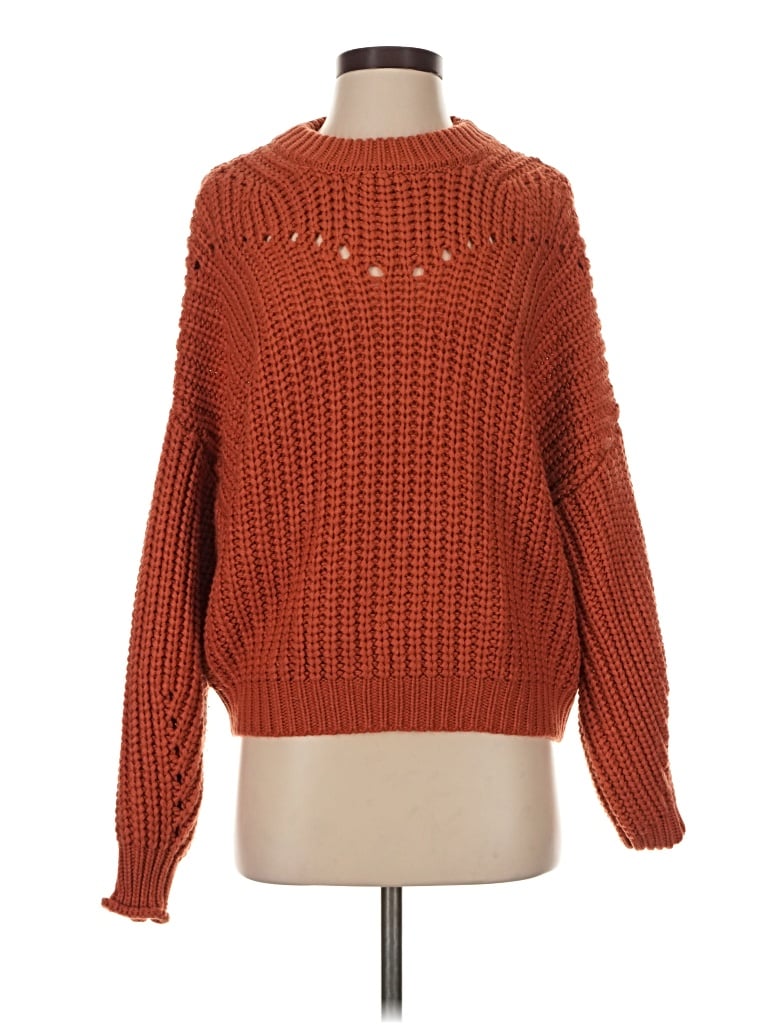 Pre-owned Elodie Pullover Sweater In Orange