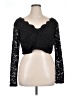 City Studio Black Long Sleeve Top Size 16W - photo 1