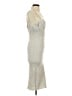 J.Crew 100% Linen Metallic Silver Cocktail Dress Size 0 - photo 4