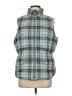 Eddie Bauer 100% Polyester Plaid Blue Green Vest Size M - photo 1
