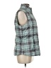 Eddie Bauer 100% Polyester Plaid Blue Green Vest Size M - photo 4