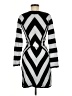 Twiggy Chevron-herringbone Silver Cocktail Dress Size M - photo 2