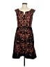 Yoana Baraschi 100% Polyester Paisley Black Cocktail Dress Size 6 - photo 1