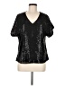Savanna Jane 100% Polyester Black Short Sleeve Blouse Size M - photo 1