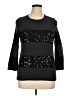 Ann Taylor LOFT Outlet 100% Cotton Stars Black Pullover Sweater Size XL - photo 1