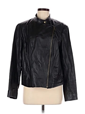 MICHAEL Michael Kors Leather Jacket (view 1)
