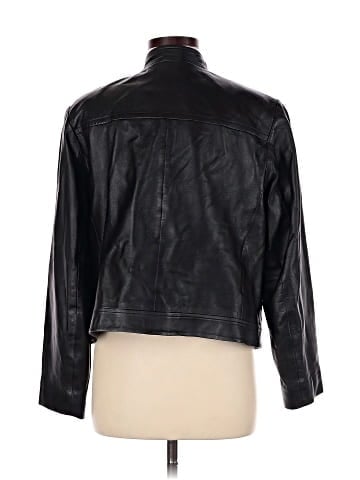 MICHAEL Michael Kors Leather Jacket (view 2)