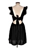 Unbranded 100% Polyester Solid Black Cocktail Dress Size L - photo 2