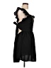 Unbranded 100% Polyester Solid Black Cocktail Dress Size L - photo 4