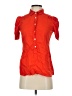 J.Crew 100% Cotton Red Short Sleeve Blouse Size 0 - photo 1
