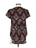 Pink Rose 100% Polyester Black Short Sleeve Blouse Size S - photo 2