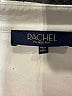 RACHEL Rachel Roy 100% Polyester Metallic White Short Sleeve Blouse Size L - photo 7