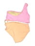 Beach Joy Color Block Pink One Piece Swimsuit Size S - photo 2