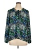 MICHAEL Michael Kors Green Long Sleeve Blouse Size XL - photo 1