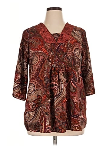 New Directions 3/4 Sleeve Blouse (view 1)